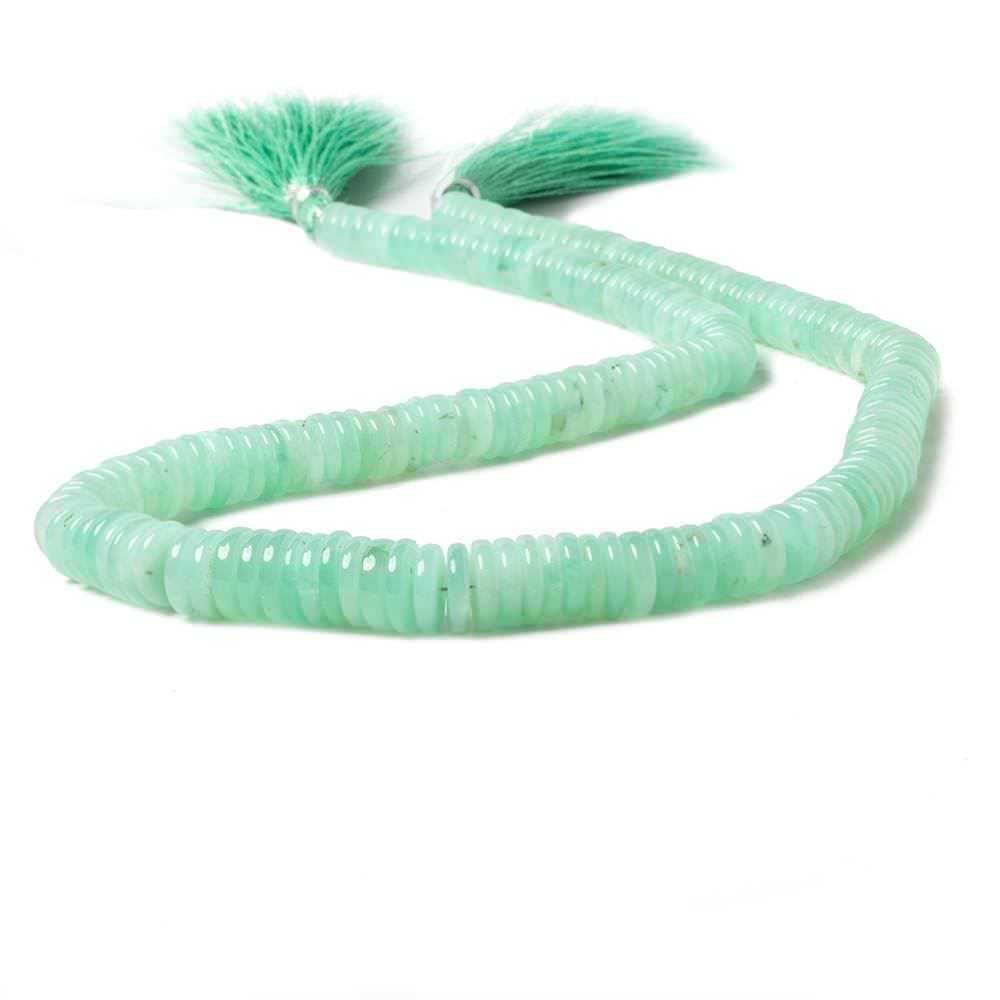 8-10.8mm Chrysoprase plain rondelle beads 18 inch 197 pieces