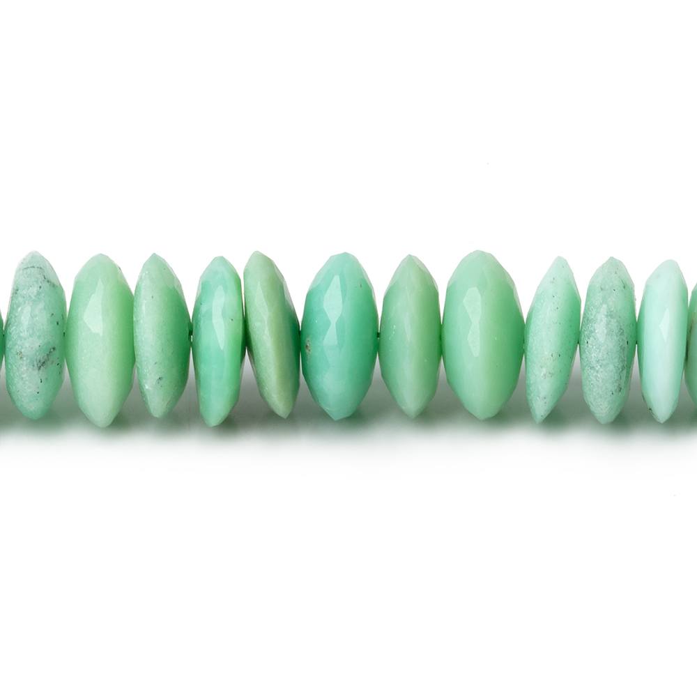 8-10mm Chrysoprase German Faceted Rondelle Beads 16 inch 124 pieces