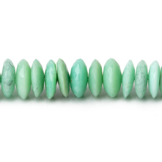 8-10mm Chrysoprase German Faceted Rondelle Beads 16 inch 124 pieces