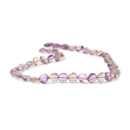 8-11mm Ametrine Straight Drill Faceted Hearts 13 inch 42 Beads