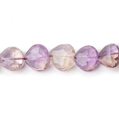 8-11mm Ametrine Straight Drill Faceted Hearts 13 inch 42 Beads
