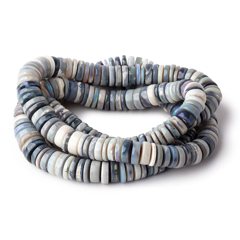 8-11mm Australian Opal Plain Heshi Beads 16 inch 145 pieces AA