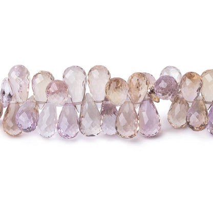 8-12mm Ametrine Faceted Tear Drop Beads 8 inch 80 pieces