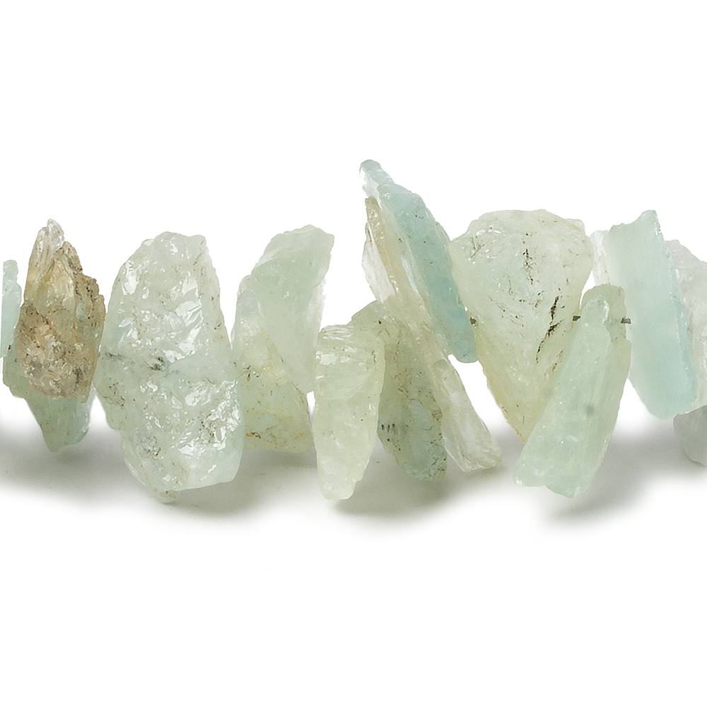 8-12mm Frosted Multi Beryl Chip Faceted Nuggets 7.5 inch 62 pieces