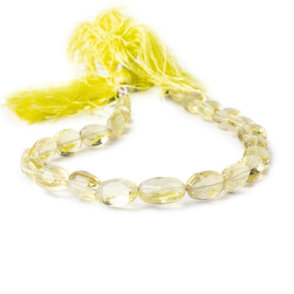 8-12mm Lemon Quartz Faceted Oval Beads 9 inch 23 pieces