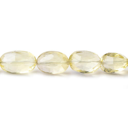 8-12mm Lemon Quartz Faceted Oval Beads 9 inch 23 pieces