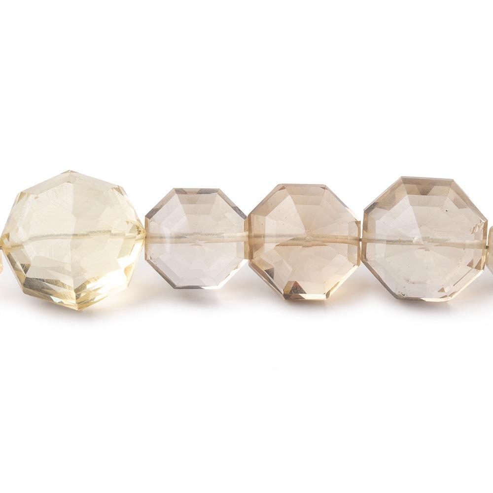 8-13mm Multi Gemstone Faceted Octagon Beads 16 inch 48 pieces