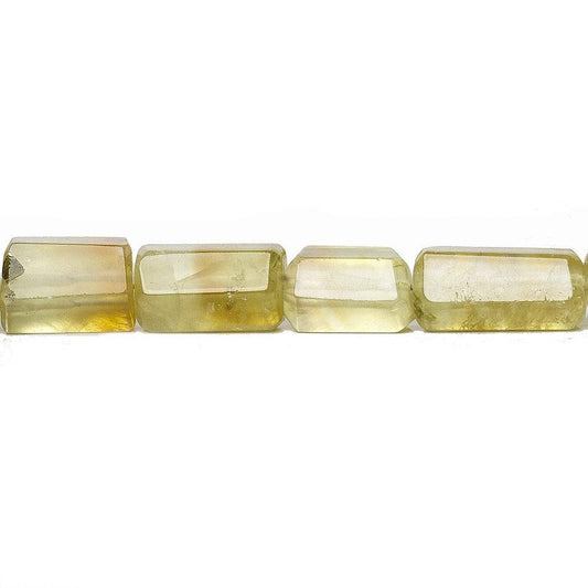 8-13mm Prehnite Straight Drill Tube Beads 15 inch 34 pieces