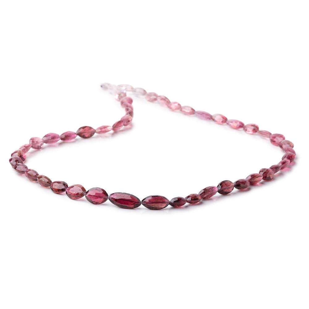 8-13mm Rubellite Tourmaline Faceted Marquise Beads 18 inch 49 pieces AAA