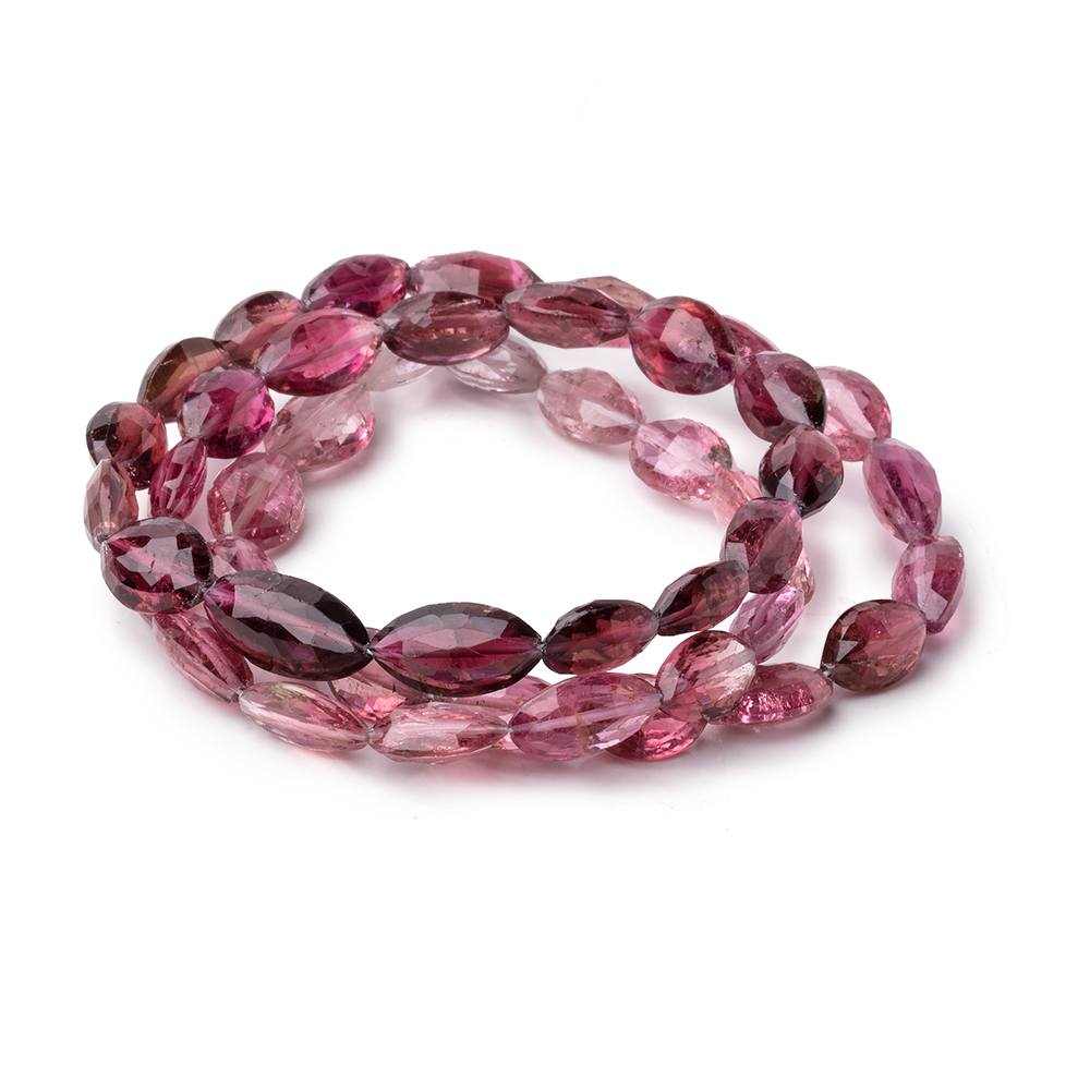 8-13mm Rubellite Tourmaline Faceted Marquise Beads 18 inch 49 pieces AAA