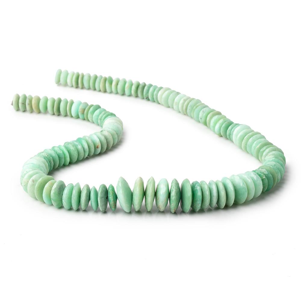 8-15mm Chrysoprase German Faceted Rondelle Beads 16 inch 114 pieces