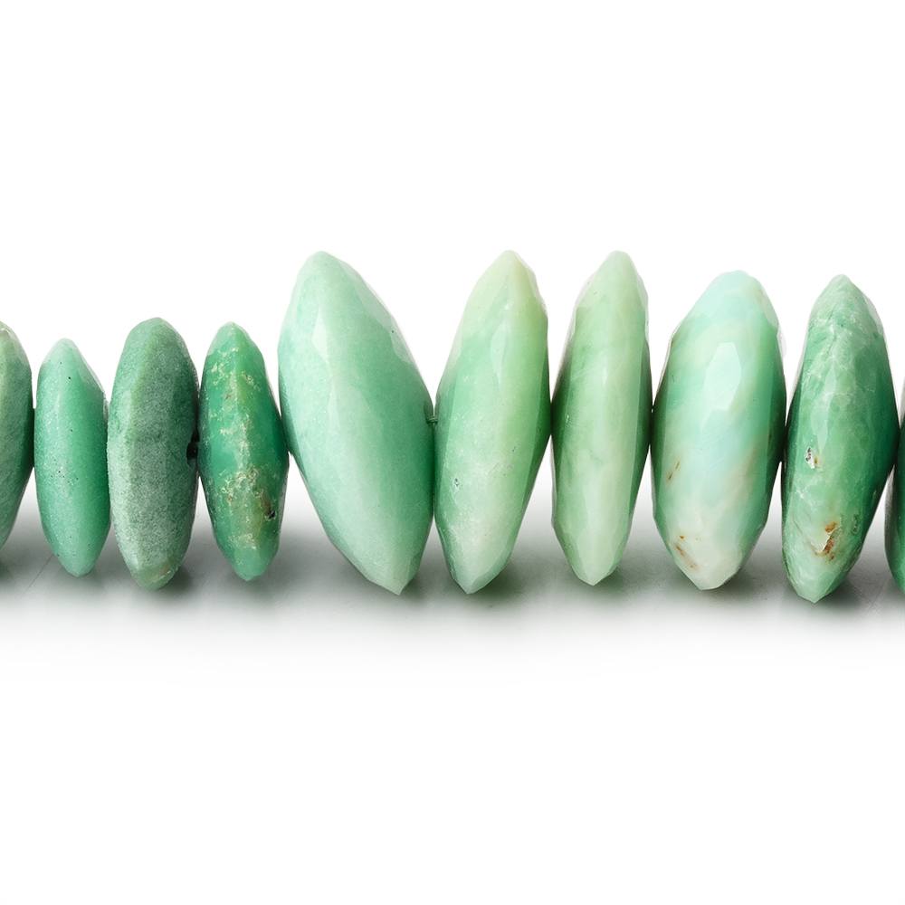 8-15mm Chrysoprase German Faceted Rondelle Beads 16 inch 114 pieces