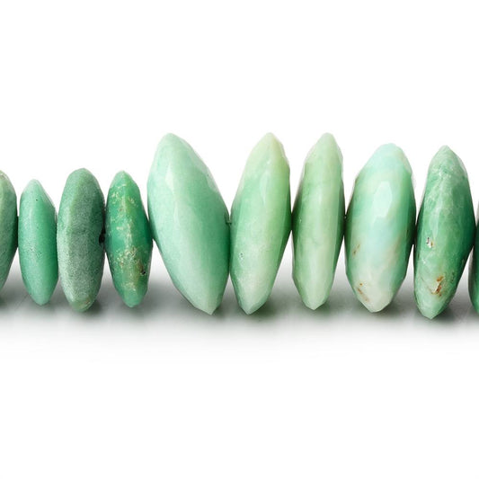 8-15mm Chrysoprase German Faceted Rondelle Beads 16 inch 114 pieces