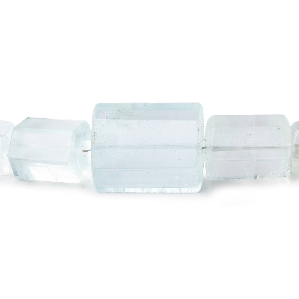 8-21mm Aquamarine Natural Straight Drilled Crystals 17 inch 35 beads