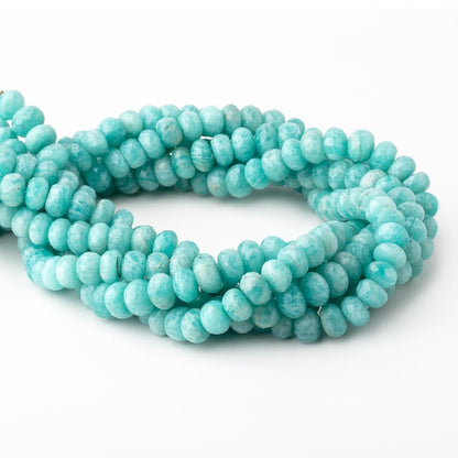 8-8.5mm Amazonite Faceted Rondelle Beads 13.5 inch 60 pieces