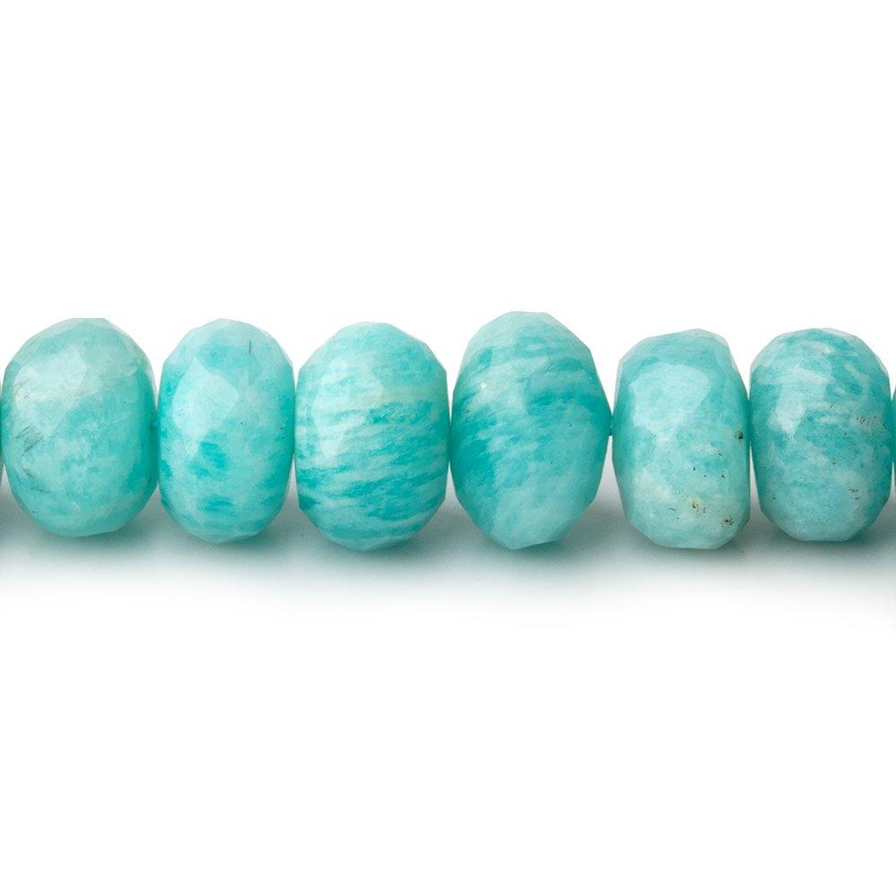 8-8.5mm Amazonite Faceted Rondelle Beads 13.5 inch 60 pieces