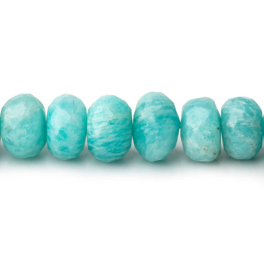 8-8.5mm Amazonite Faceted Rondelle Beads 13.5 inch 60 pieces