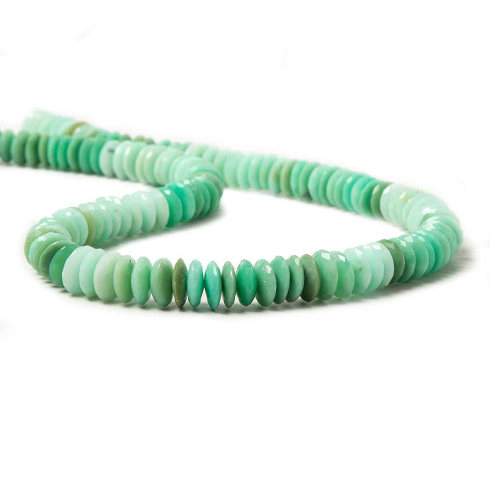 8-8.5mm Chrysoprase German Faceted Rondelle Beads 15 inch 135 pieces