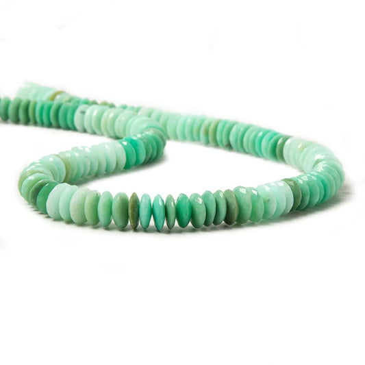 8-8.5mm Chrysoprase German Faceted Rondelle Beads 15 inch 135 pieces