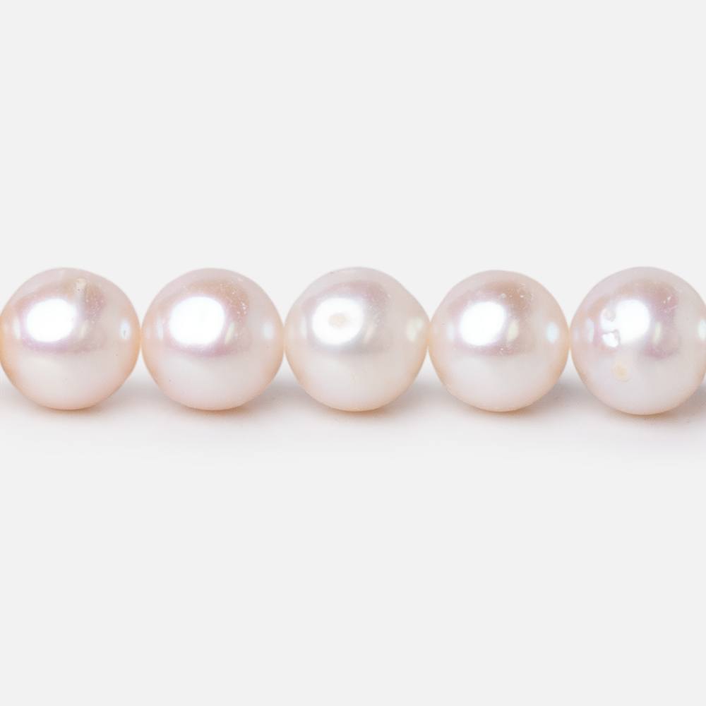 8-8.5mm Cream Off Round Freshwater Pearls 15.5 inch 50 Beads