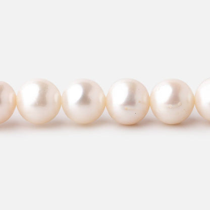 8-8.5mm Off White Off Round Freshwater Pearls 16 inch 50 pieces AA