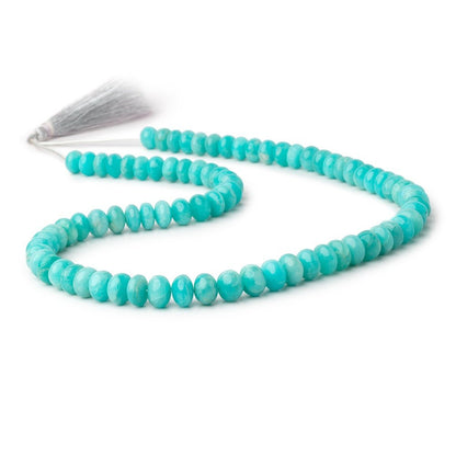 8-9mm Amazonite Plain Rondelle Beads 18 inch 80 pieces AAA