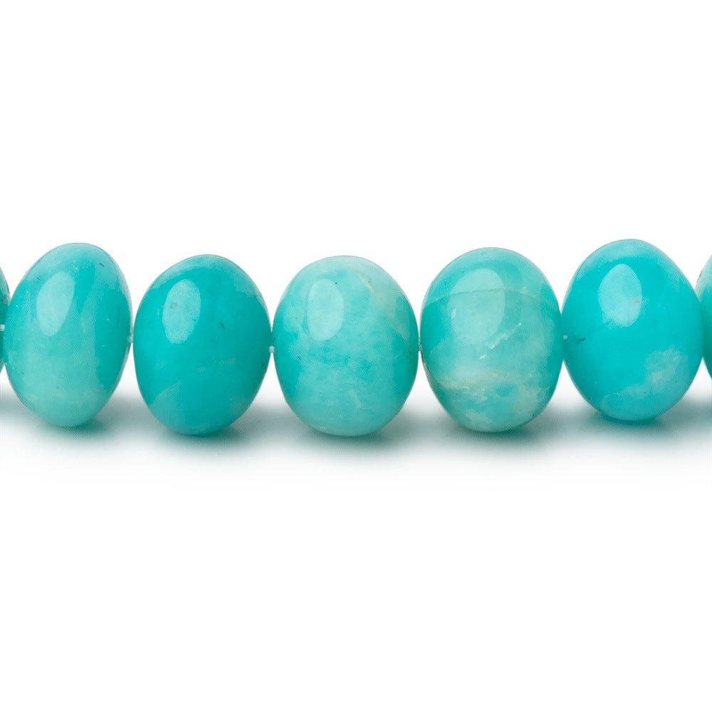 8-9mm Amazonite Plain Rondelle Beads 18 inch 80 pieces AAA