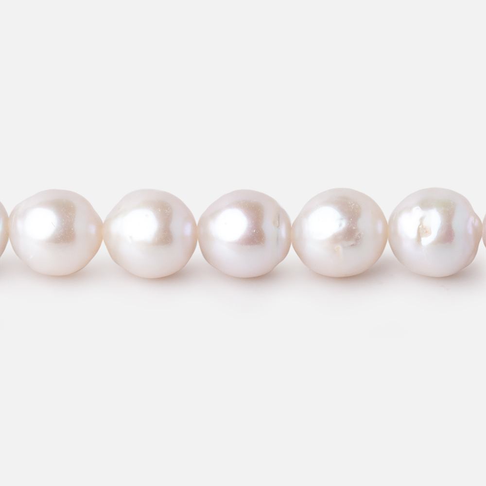 8-9mm Off White Petite Ultra Baroque Freshwater Pearls 16 inch 47 Beads AAA