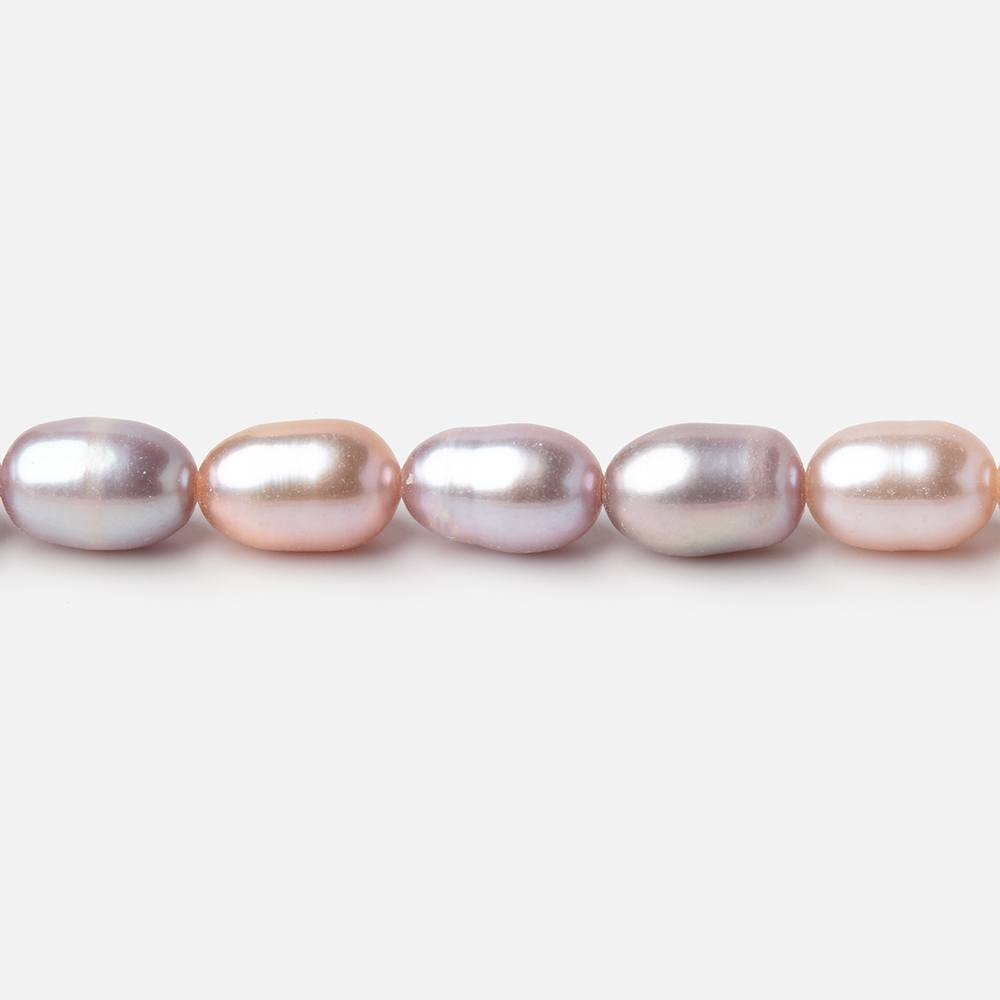 8-9mm Pastel Tri Color Oval Freshwater Pearls 15.5 inch 45 Beads