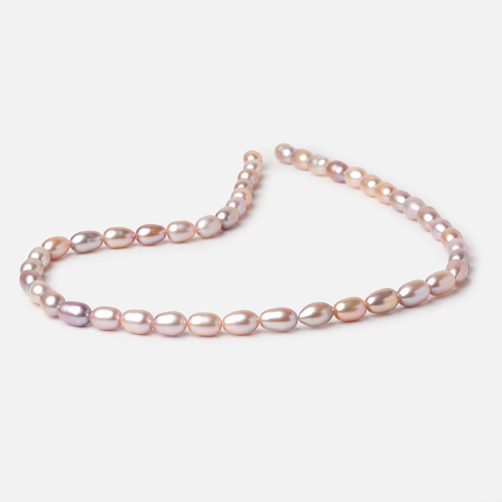 8-9mm Pastel Tri Color Oval Freshwater Pearls 15.5 inch 45 Beads