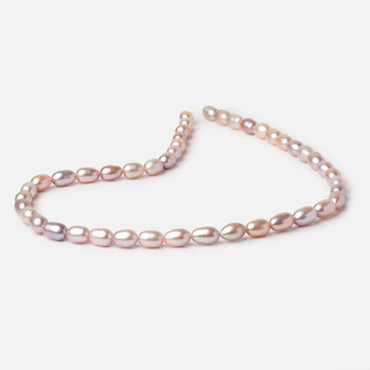 8-9mm Pastel Tri Color Oval Freshwater Pearls 15.5 inch 45 Beads
