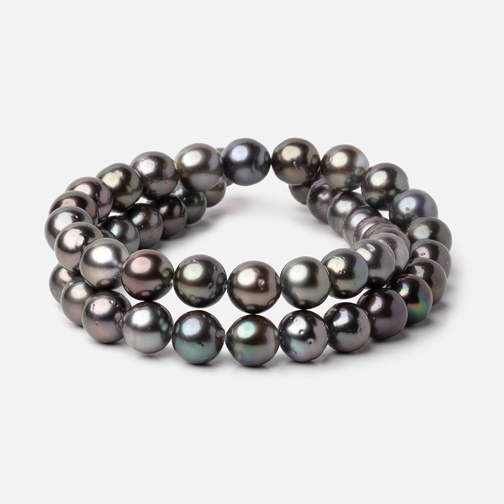 8-9mm Peacock Tahitian Saltwater Pearl Beads 16 inch 48 pieces A