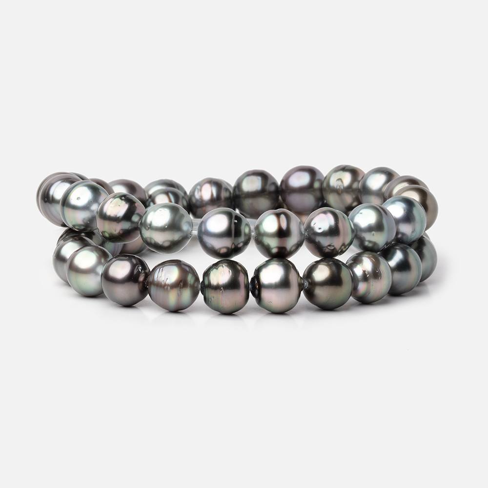 8-9mm Peacock Tahitian Saltwater Pearl Beads 16 inch 48 pieces A
