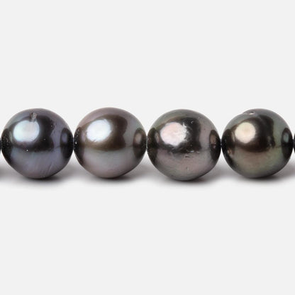 8-9mm Peacock Tahitian Saltwater Pearl Beads 16 inch 48 pieces A