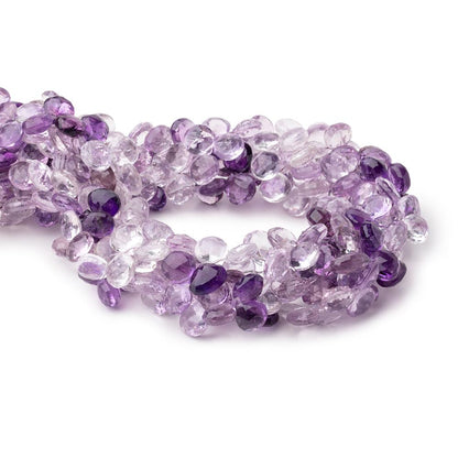 8-9mm Shaded Pink Amethyst Faceted Heart Beads 16 inch 94 pieces AA