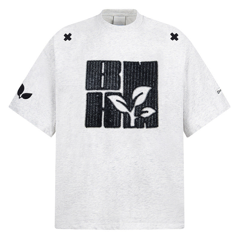 Original  Embroidered T-Shirt Unisex Short Sleeve Half Sleeve