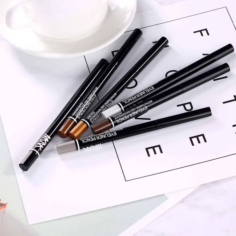 3Pcs Waterproof Black Eyeliner Pencils Long Lasting Easy to Wear Eye Liner Gel Matte Quick Drying Eyeliner Pen Makeup Cosmetic