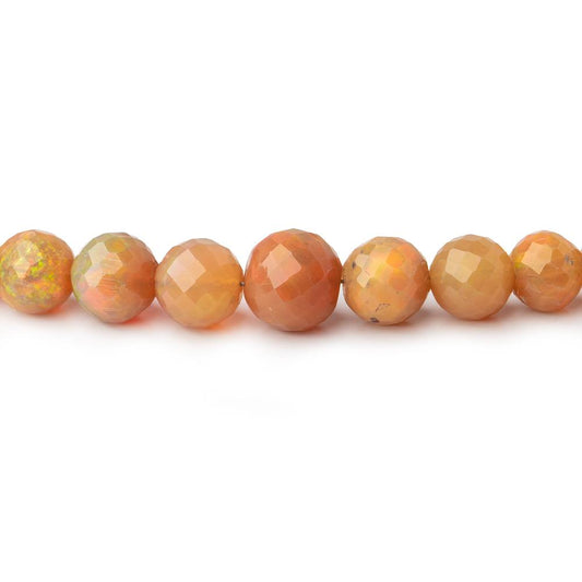 4-7.5mm Ethiopian Golden Opal faceted round beads 17 inch 95 pieces