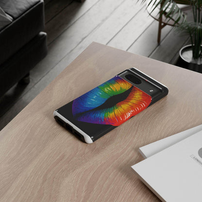 Rainbow Lips Phone Case - Bold Colorful Pride Accessory