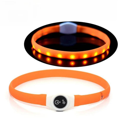 LED Waterproof Dog Collar for Night Safety and Visibility