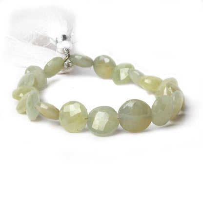 8.5-12mm Fancy Sapphire Faceted Coin Beads 8 inch 19 pieces