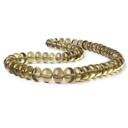 8.5-13.5mm Honey Quartz plain rondelle beads 16 inch 56 pieces