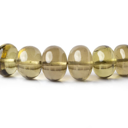 8.5-13.5mm Honey Quartz plain rondelle beads 16 inch 56 pieces