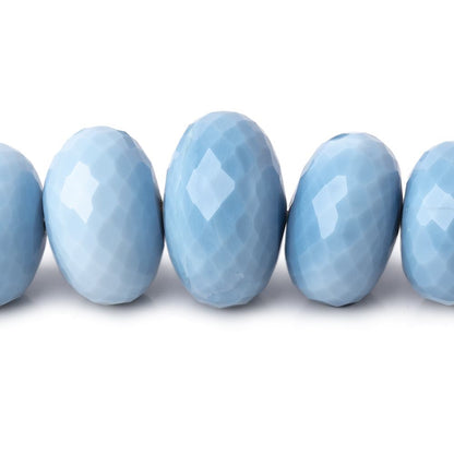 8.5-18mm Owyhee Blue Opal Faceted Rondelle Beads 20 inch 60 pieces AA