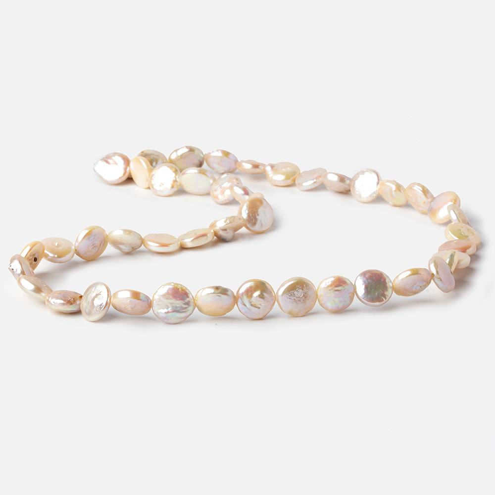 8.5-9mm Ballet Pink Petite Coin Freshwater Pearl 14 inch 40 pieces