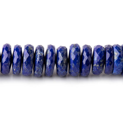 8.5-9mm Lapis Lazuli faceted heshi beads 8 inch 75 pieces