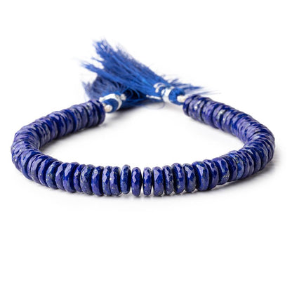 8.5-9mm Lapis Lazuli faceted heshi beads 8 inch 75 pieces