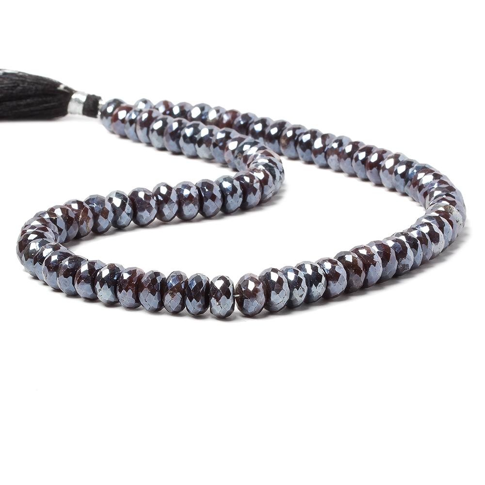 8-13mm Mystic Chocolate Moonstone faceted rondelle beads 15 inch 70 pieces