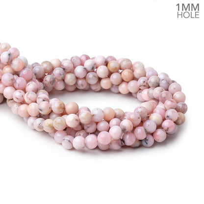 8.5mm Pink Peruvian Opal Plain Rounds 16 inch 48 Beads 1mm Hole