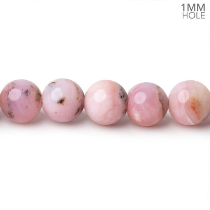 8.5mm Pink Peruvian Opal Plain Rounds 16 inch 48 Beads 1mm Hole